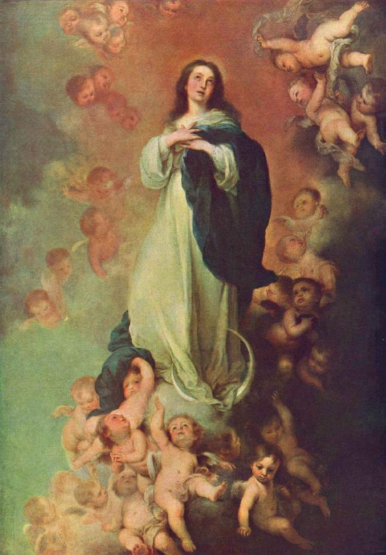 Bartolome Esteban Murillo Erscheinung der unbefleckten Maria oil painting image